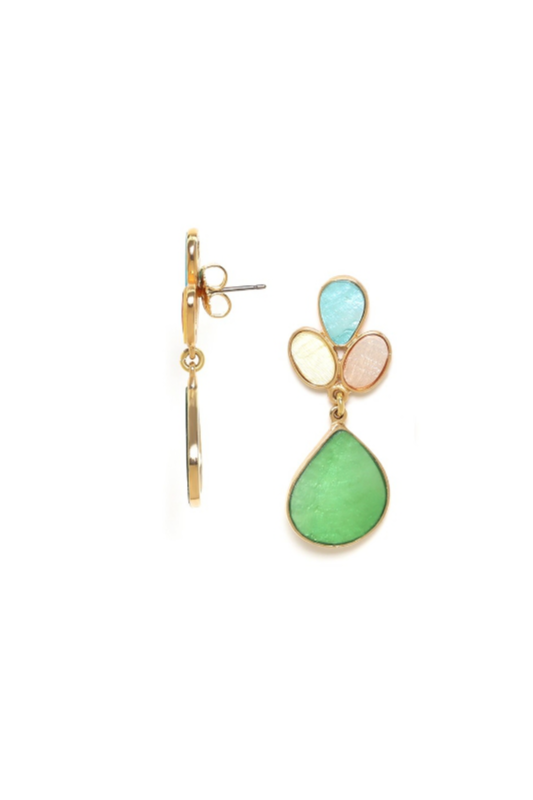 Franck Herval Victoire 3 Oval Top Post Earrings
