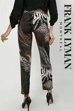Load image into Gallery viewer, Frank Lyman Animal Print Knit Pant Back

