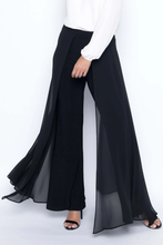 Load image into Gallery viewer, Frank Lyman Black Woven Palazzo Pant
