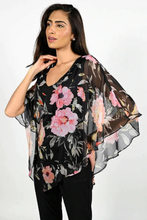 Load image into Gallery viewer, Frank Lyman Floral Overlay Top
