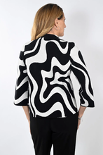 Load image into Gallery viewer, Frank Lyman Knit Jacket in Off White &amp; Black
