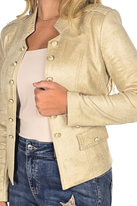 Frank Lyman Knit Jacket | Champagne 234141U