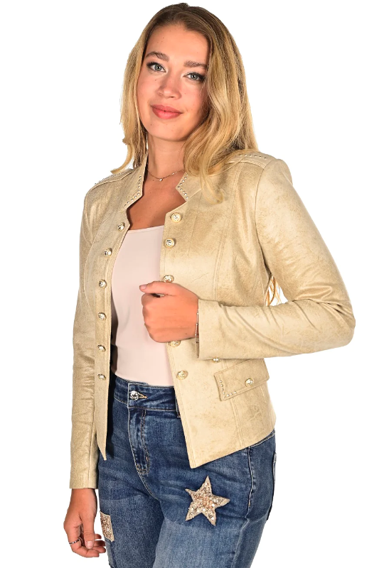 Frank Lyman Knit Jacket | Champagne 234141U
