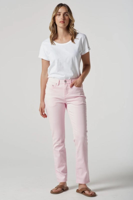 Goondiwindi Cotton 5 Pocket Jean | Pale Pink