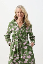 Load image into Gallery viewer, Goondiwindi Cotton Midi Shirt Dress | Poppy Print
