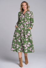 Load image into Gallery viewer, Goondiwindi Cotton Midi Shirt Dress | Poppy Print
