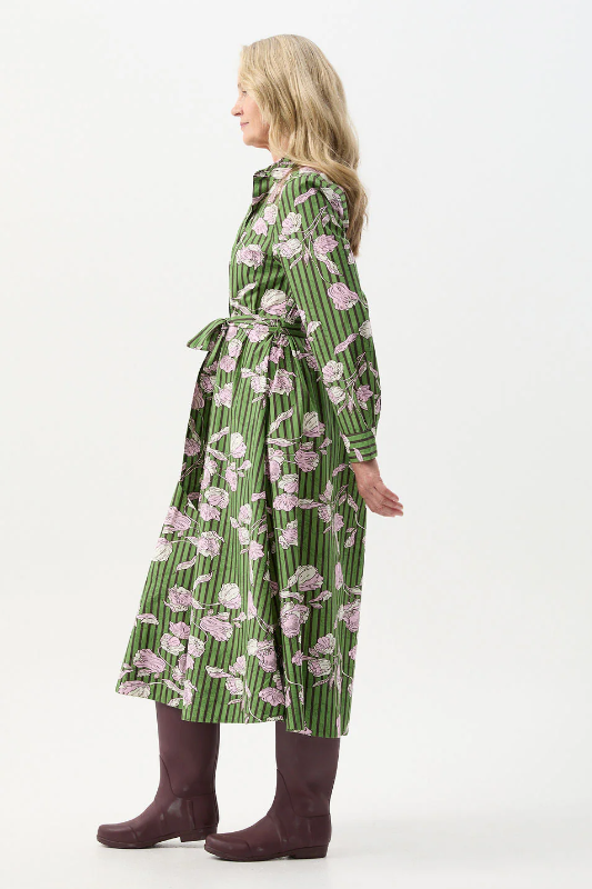 Goondiwindi Cotton Midi Shirt Dress | Poppy Print