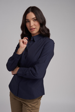 Load image into Gallery viewer, Goondiwindi Cotton Classic Cotton Shirt in Navy

