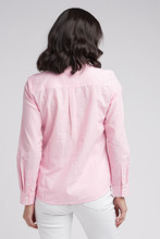 Load image into Gallery viewer, Goondiwindi Cotton Classic Cotton Shirt in Pale Pink and White Stripe
