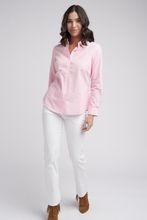 Load image into Gallery viewer, Goondiwindi Cotton Classic Cotton Shirt in Pale Pink and White Stripe
