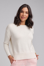 Load image into Gallery viewer, Goondiwindi Cotton Rib Hem Jumper in Starch White
