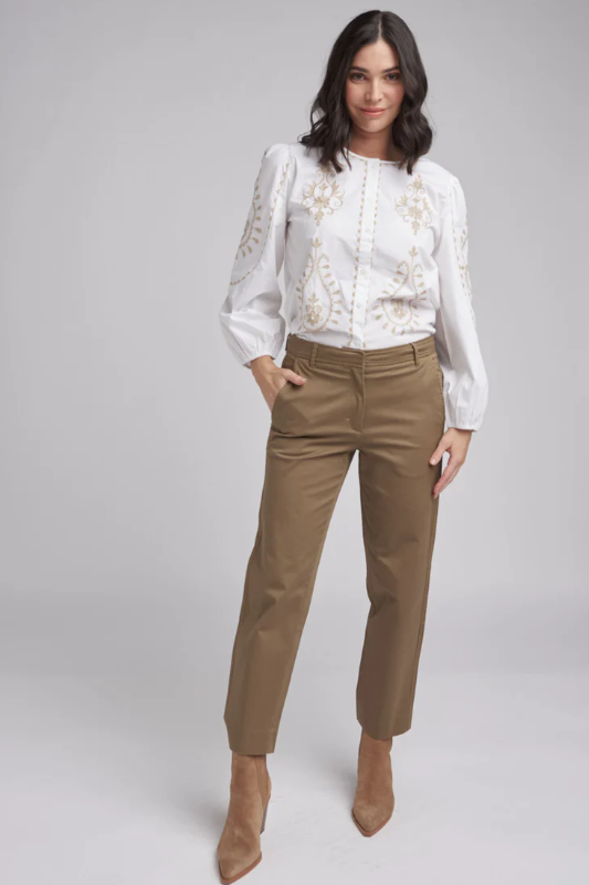 Goondiwindi Cotton Cropped Straight Leg Pant