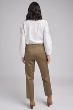Load image into Gallery viewer, Goondiwindi Cotton Cropped Straight Leg Pant in Brown
