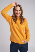 Load image into Gallery viewer, Goondiwindi Cotton Funnel Neck Jumper in Marigold

