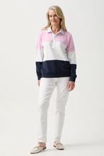 Load image into Gallery viewer, Goondiwindi Cotton Panel Rugby | Pink/White/Parisian
