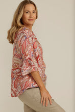 Load image into Gallery viewer, Goondiwindi Cotton Patricia Blouse in Paisley Print

