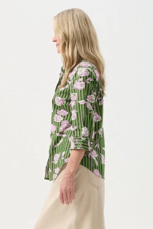 Goondiwindi Cotton 3/4 Sleeve Print Shirt | Poppy Print