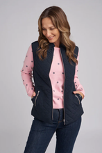 Load image into Gallery viewer, Goondiwindi Cotton Quilted Vest in Navy
