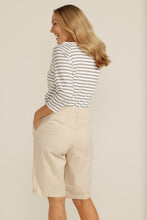 Load image into Gallery viewer, Goondiwindi Cotton Relaxed Summer Shorts in Beige Back Image
