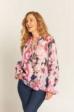 Load image into Gallery viewer, Goondiwindi Cotton Judith Blouse in Cotton Floral Organza
