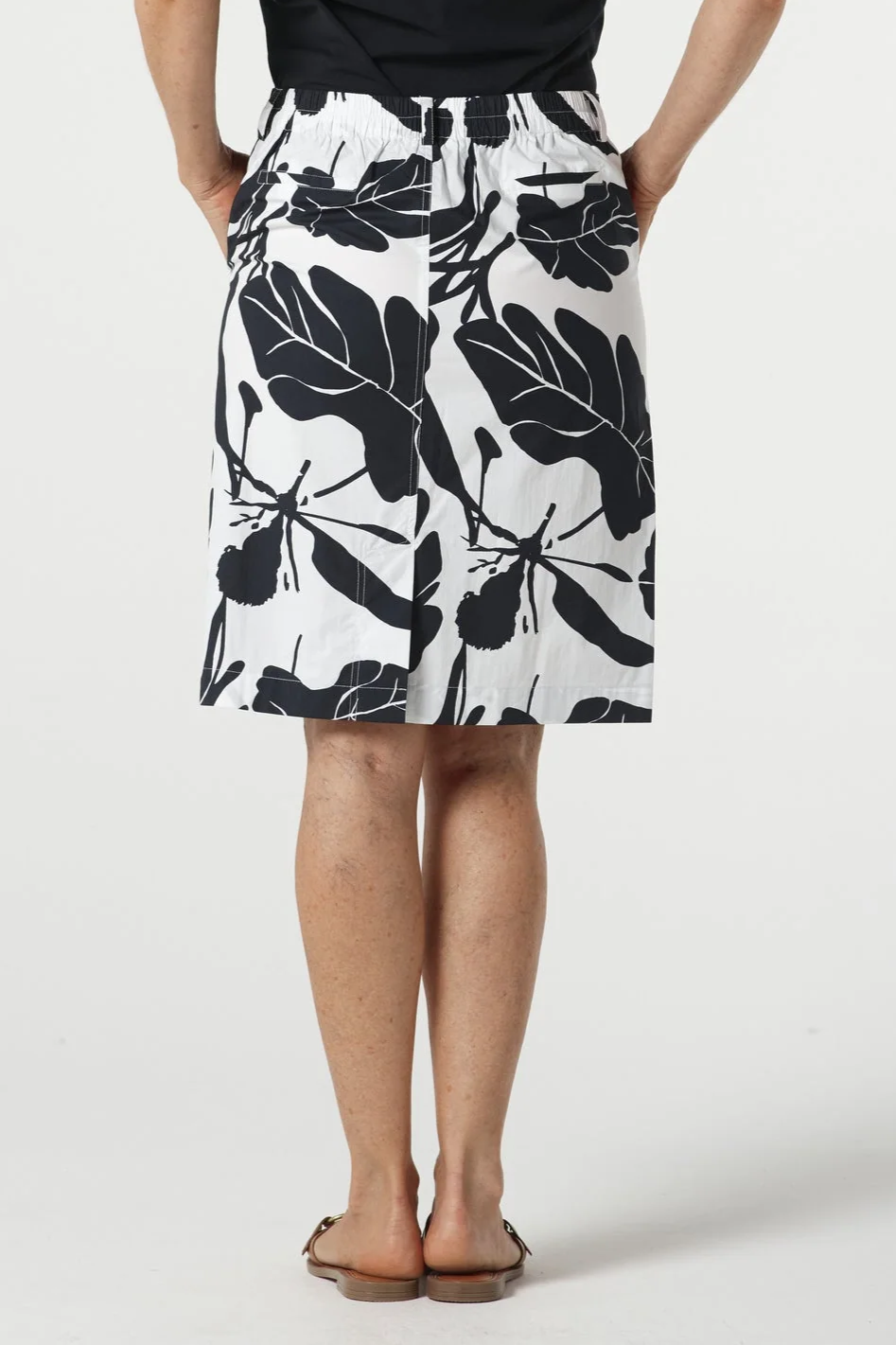 Goondiwindi Cotton Block Leaf Print Skirt