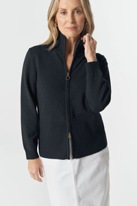 Goondiwindi Cotton Brook Merino Cotton Knit Cardigan | Navy | 7069