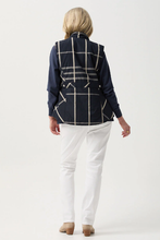 Load image into Gallery viewer, Goondiwindi Cotton Check Longline Vest | Navy Check
