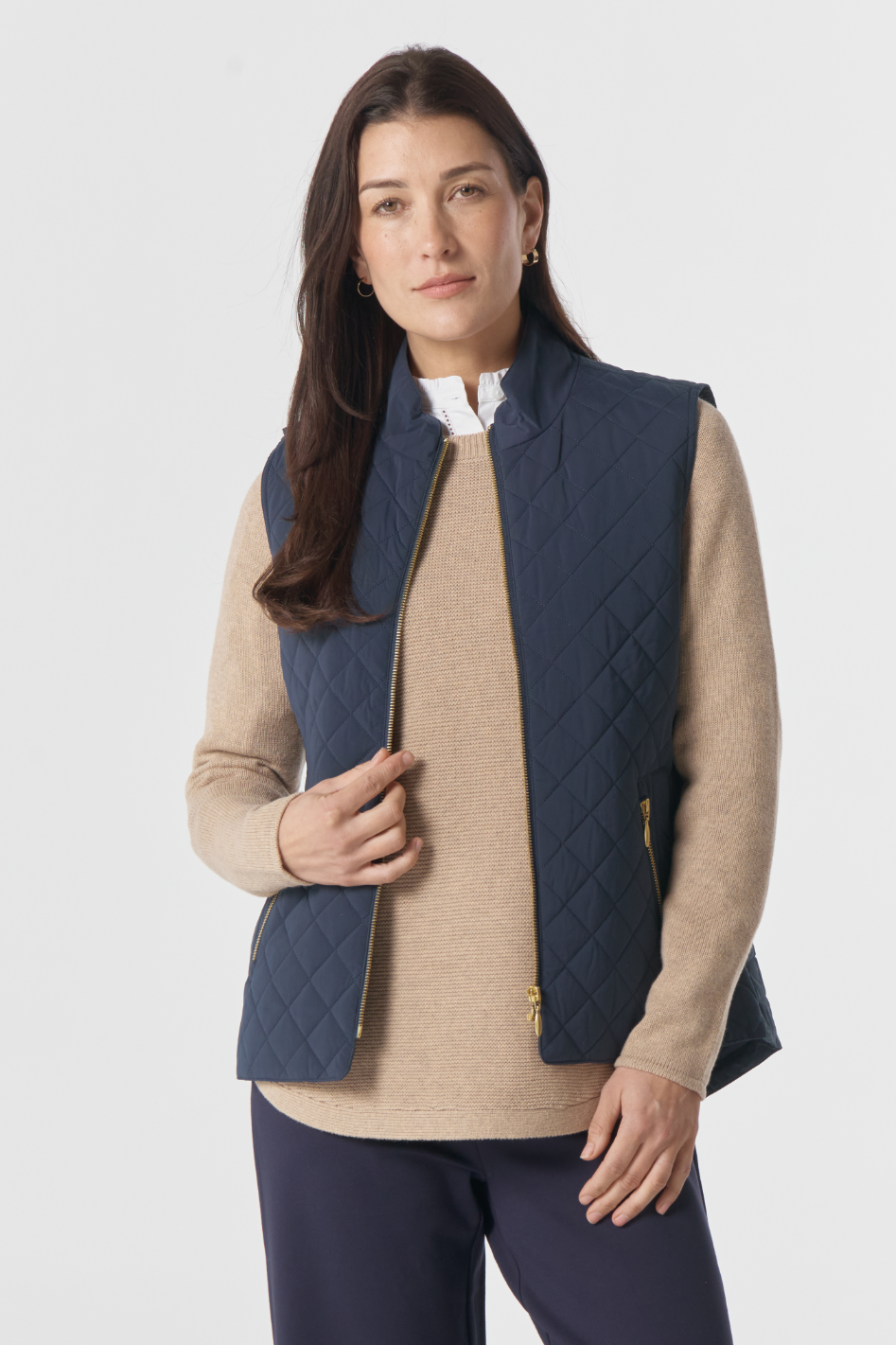 Goondiwindi Cotton The Heritage Quilted Vest in Navy