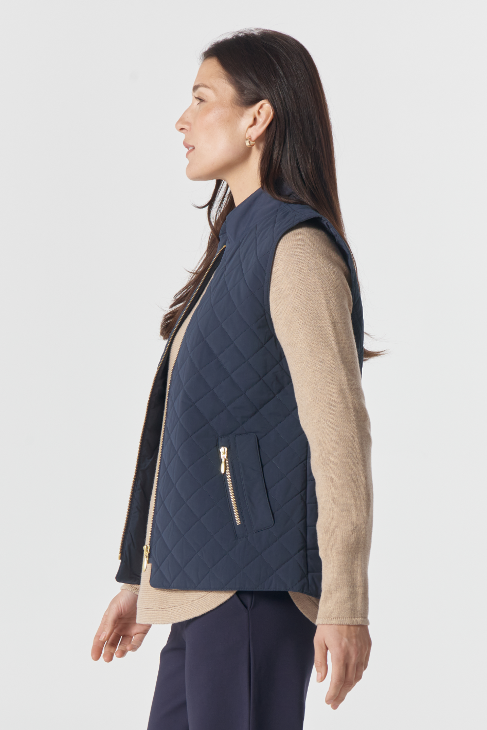 Goondiwindi Cotton The Heritage Quilted Vest in Navy