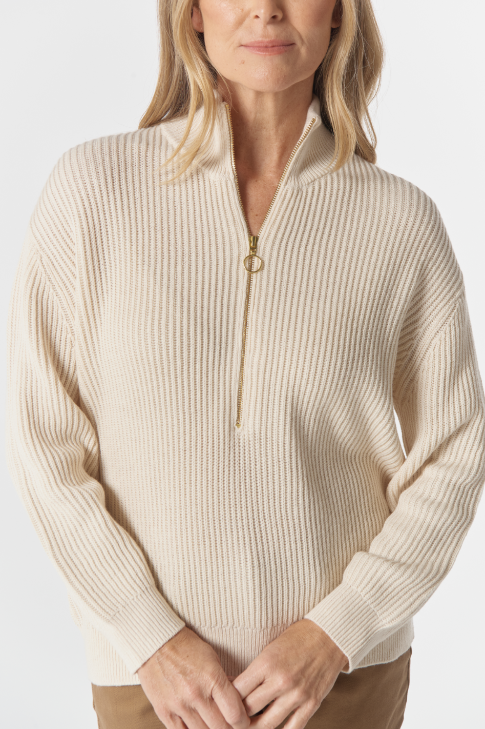Goondiwindi Cotton Jillaroo ½ Zip Merino Cotton Jumper 