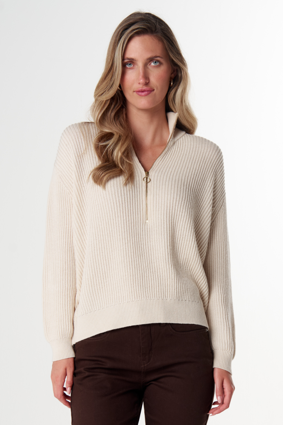 Goondiwindi Cotton Jillaroo ½ Zip Merino Cotton Jumper 