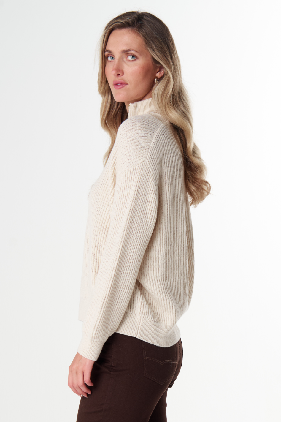 Goondiwindi Cotton Jillaroo ½ Zip Merino Cotton Jumper 