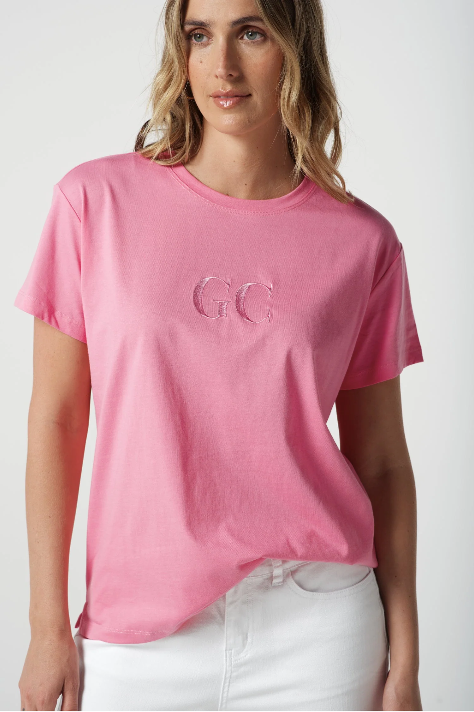 Goondiwindi Cotton GC Cotton Logo Tee in Pink Cosmos 