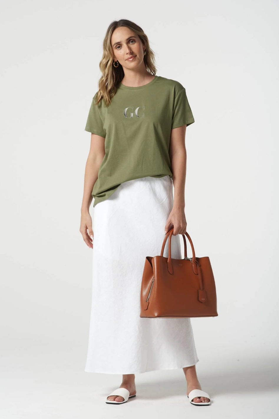 Goondiwindi Cotton GC Cotton Logo Tee  in Sage