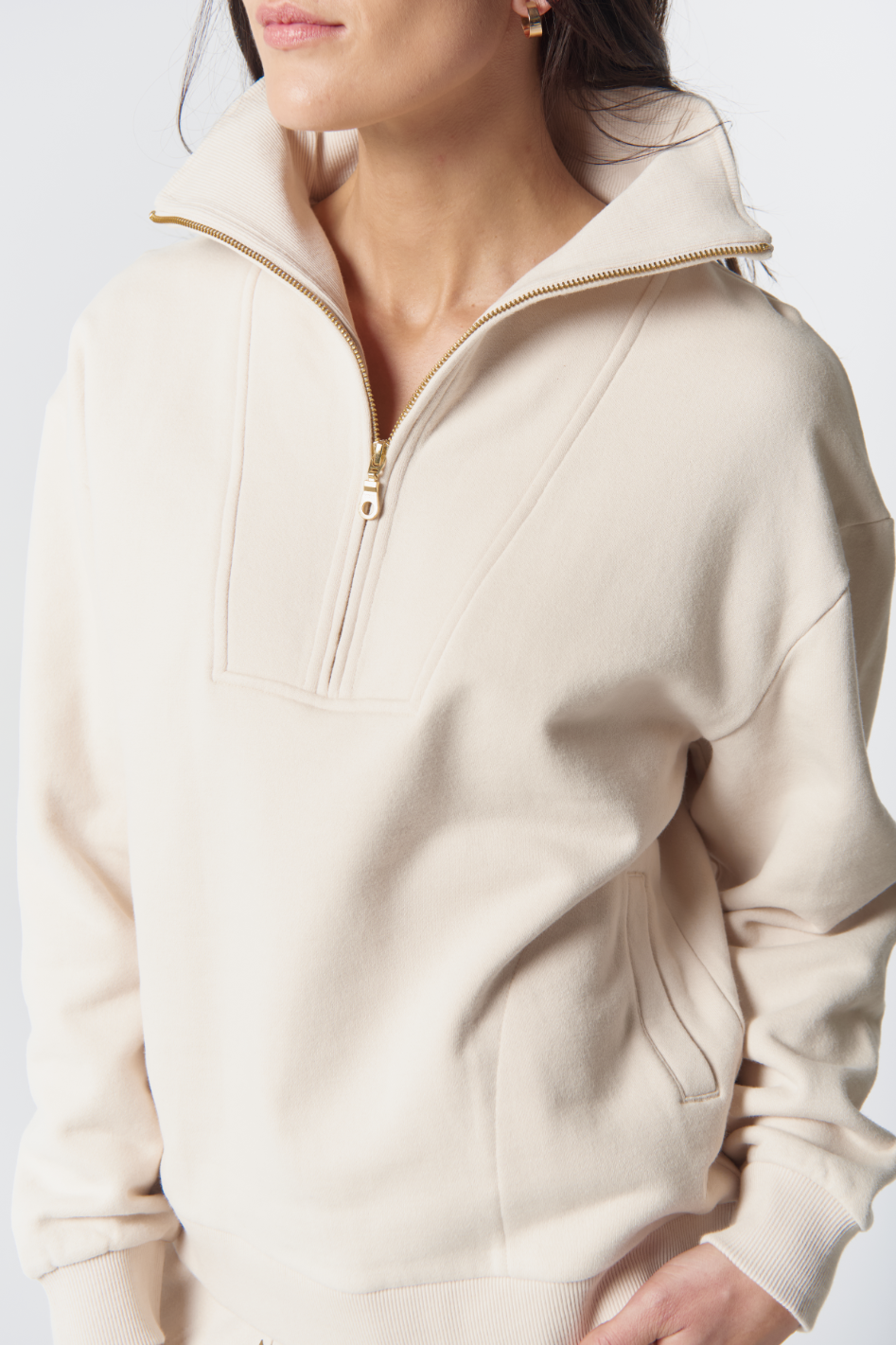 Goondiwindi Cotton Rugged ½ Zip Cotton Sweater
