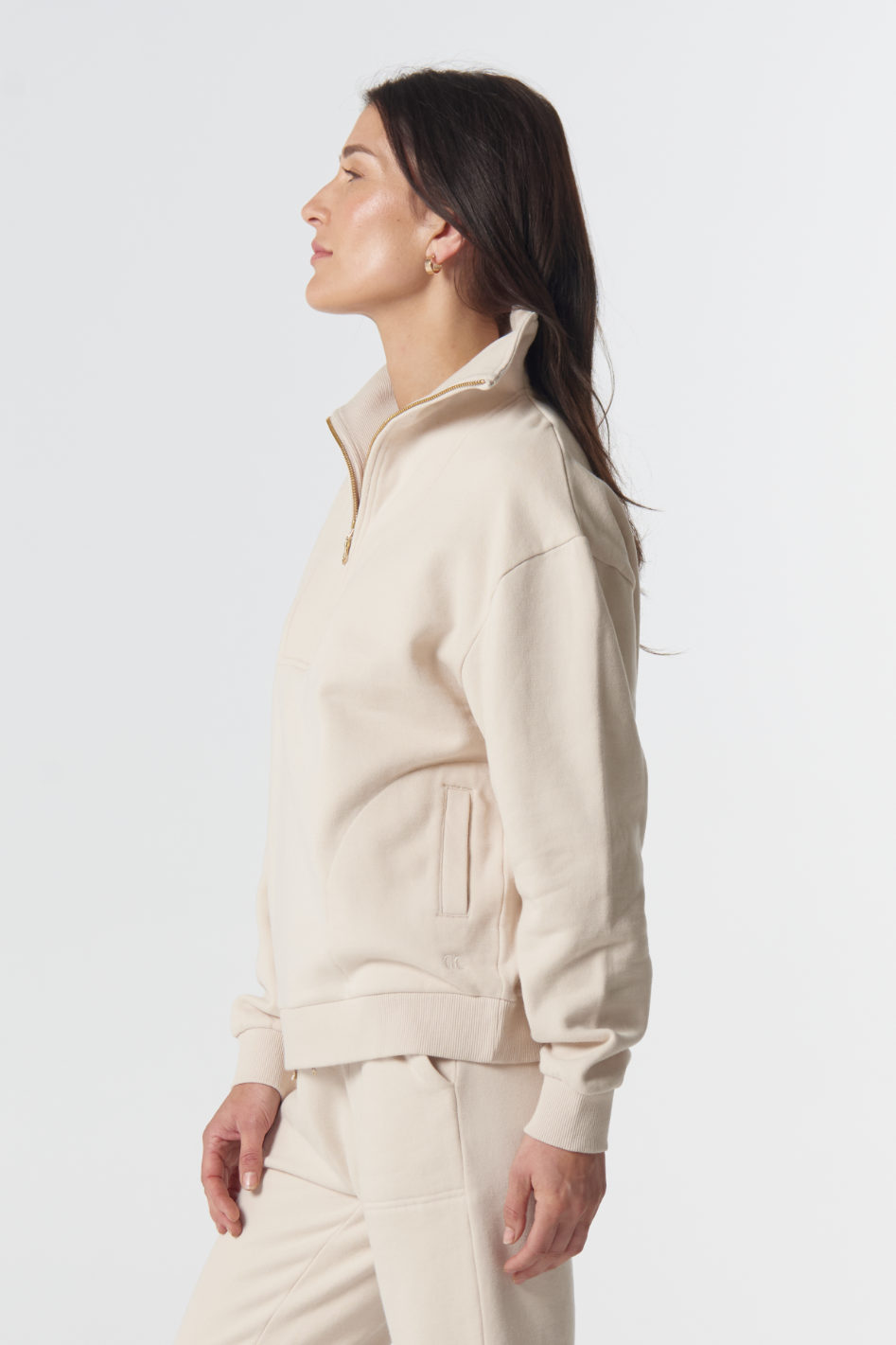 Goondiwindi Cotton Rugged ½ Zip Cotton Sweater