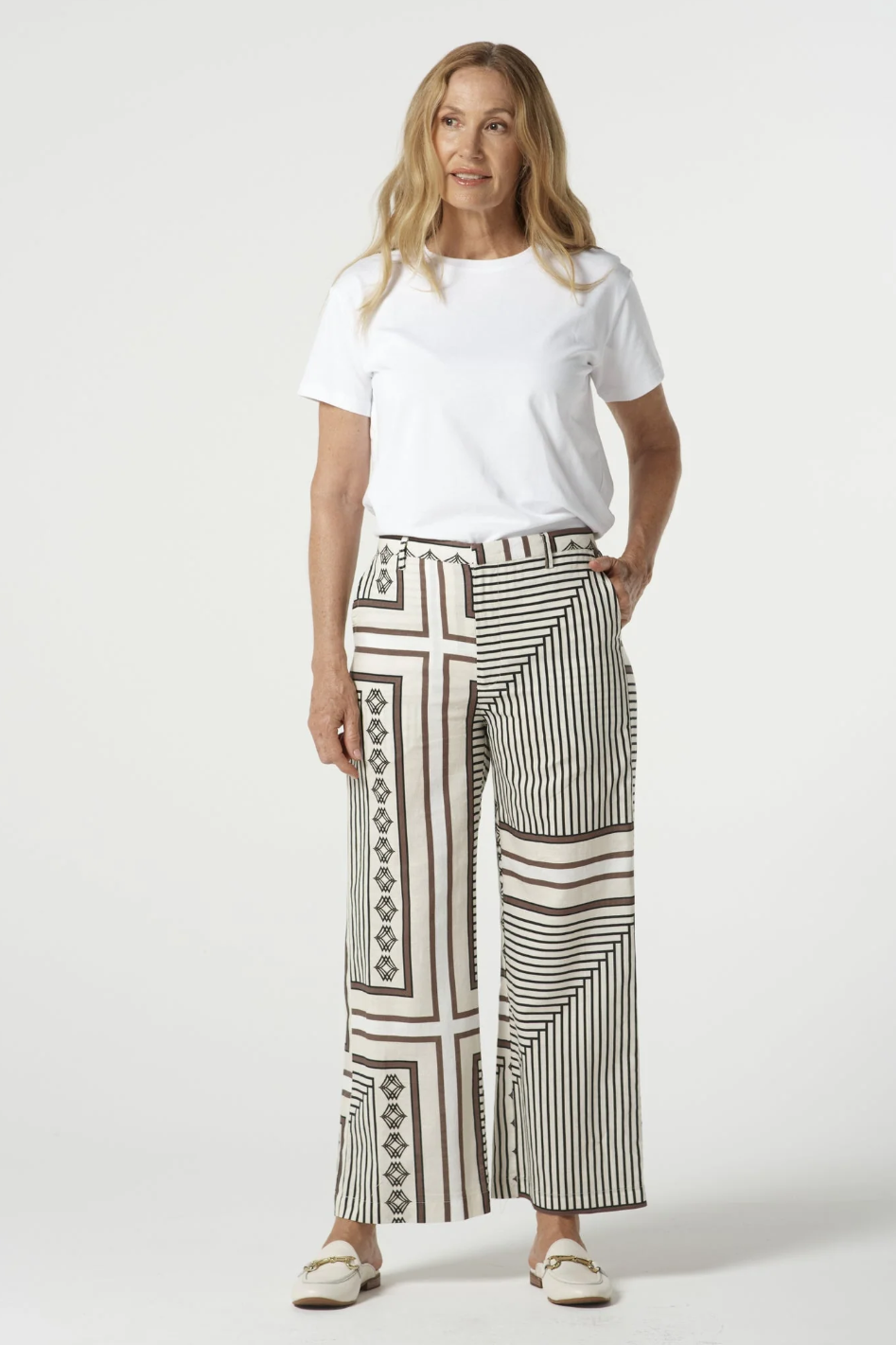 Goondiwindi Cotton Tailored Printed Pant | Large Square | 5276-221-S25