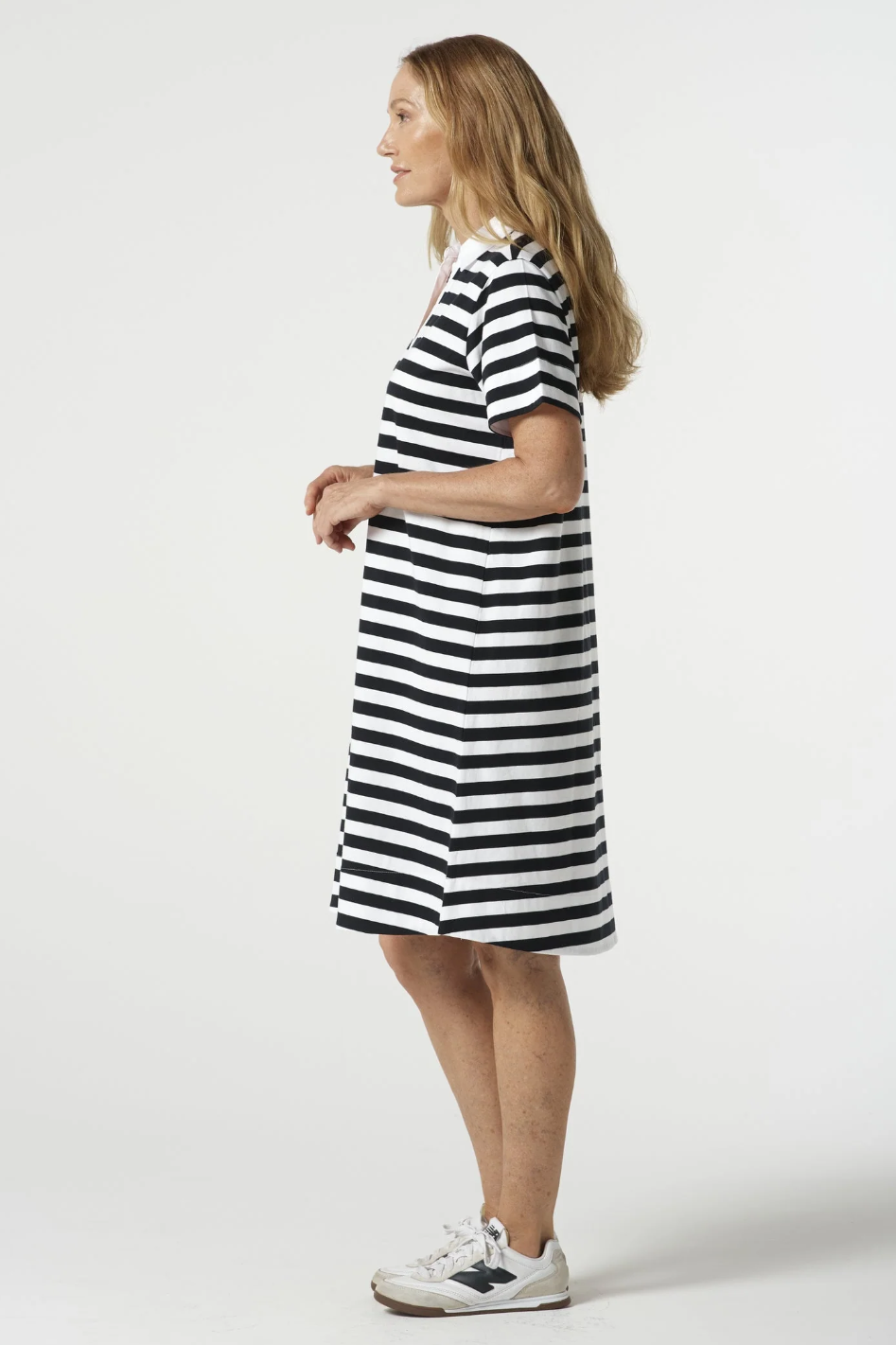 Goondiwindi Cotton V Neck Cotton Polo Dress