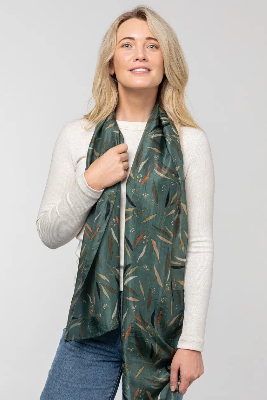 Indus Gumleaf Silk Scarf