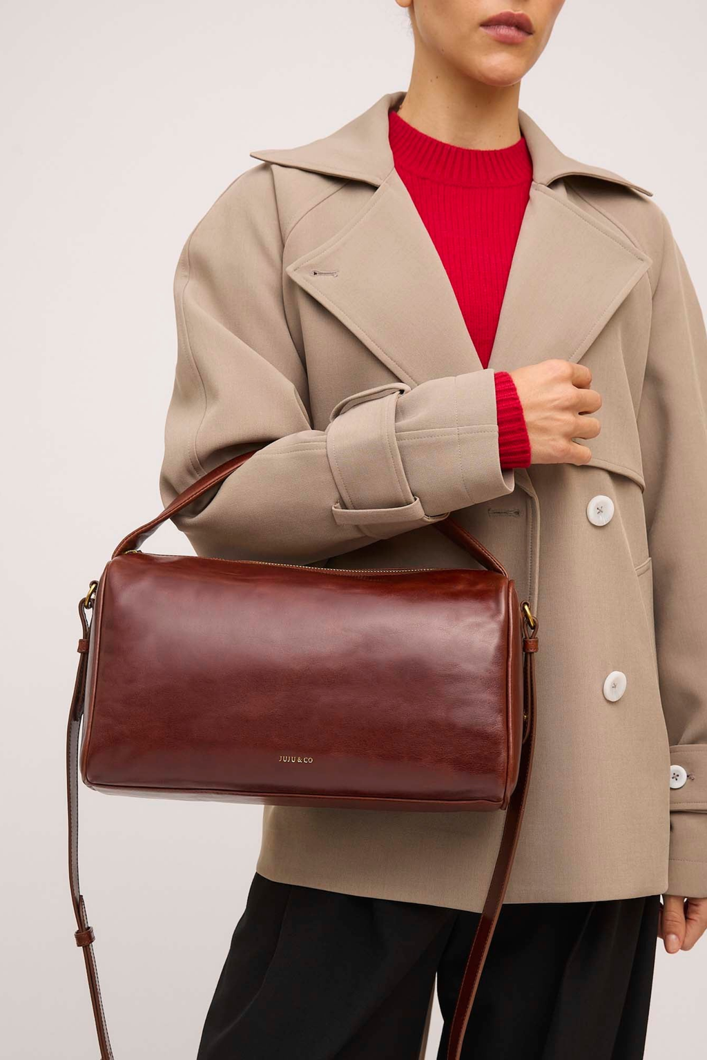 JUJU & CO Bolster Bag in Maple