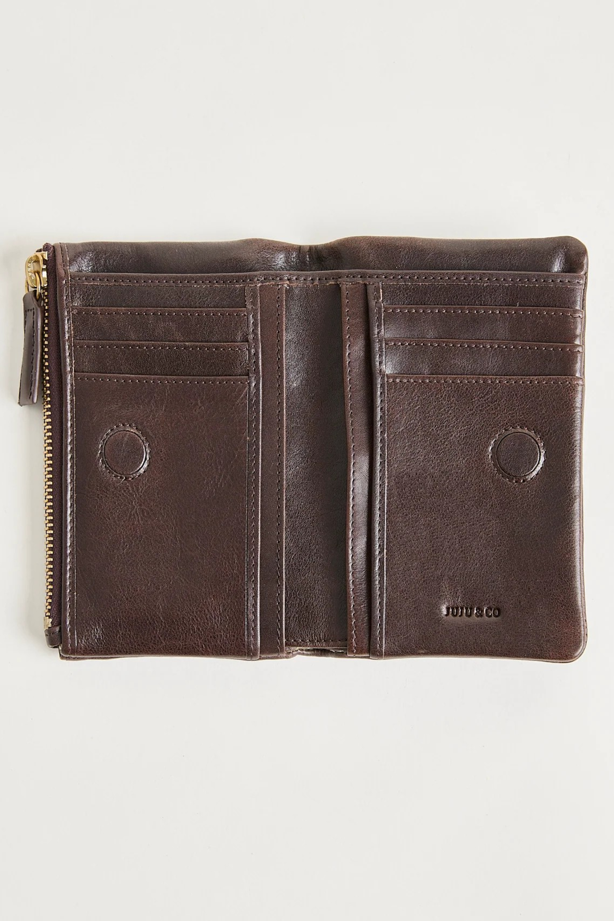 JUJU & Co Small Sabi Wallet in Mahogany