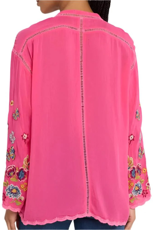 Johnny Was Maude Blouse | Mathilde Magenta C11724-E