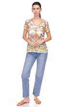 Load image into Gallery viewer, Johnny Was The Janie Favorite S/S Tee | Scroll Scarf | T13625-2
