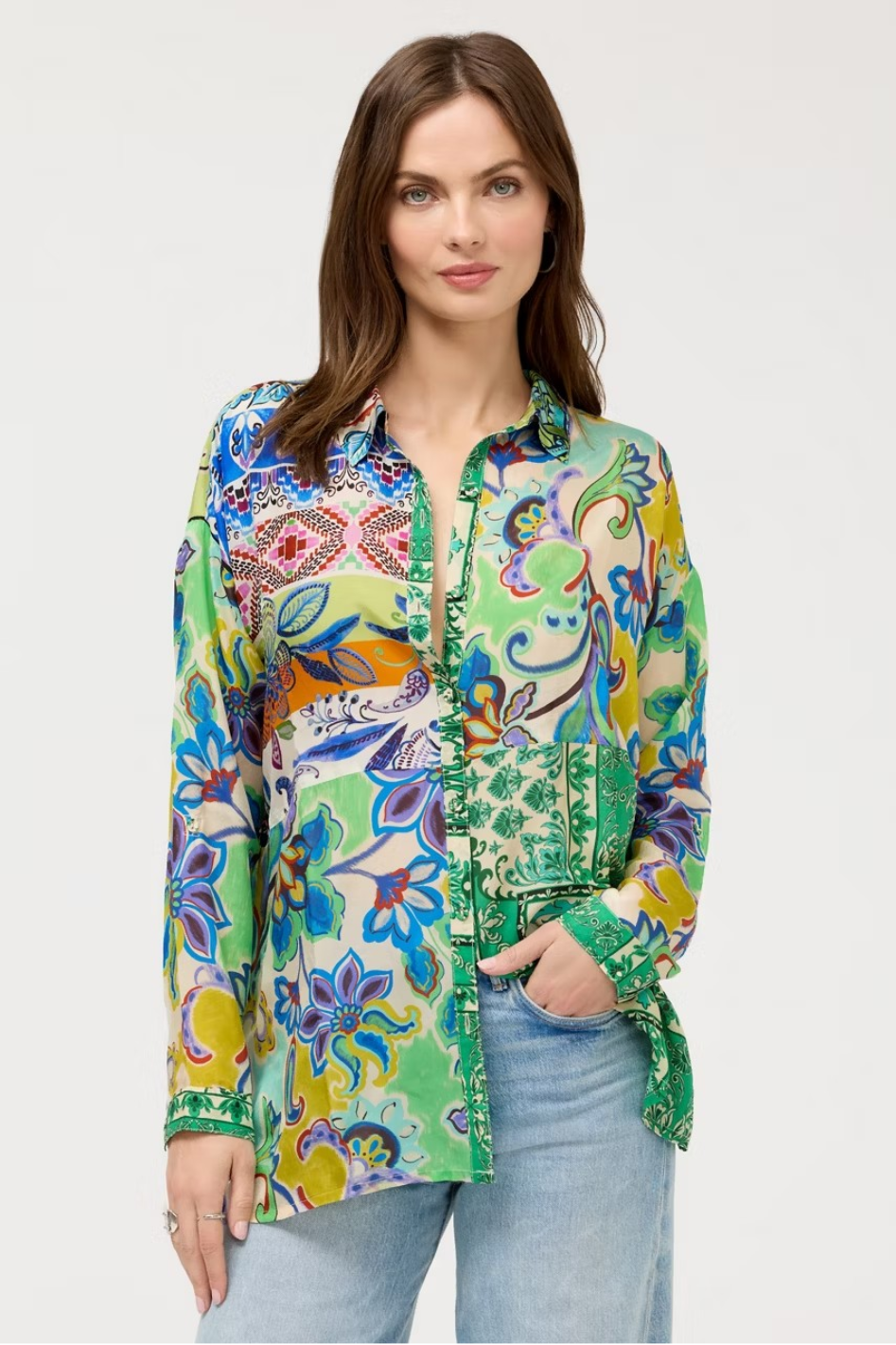 Johnny Was The Audrey Tunic in Ameria Patchwork