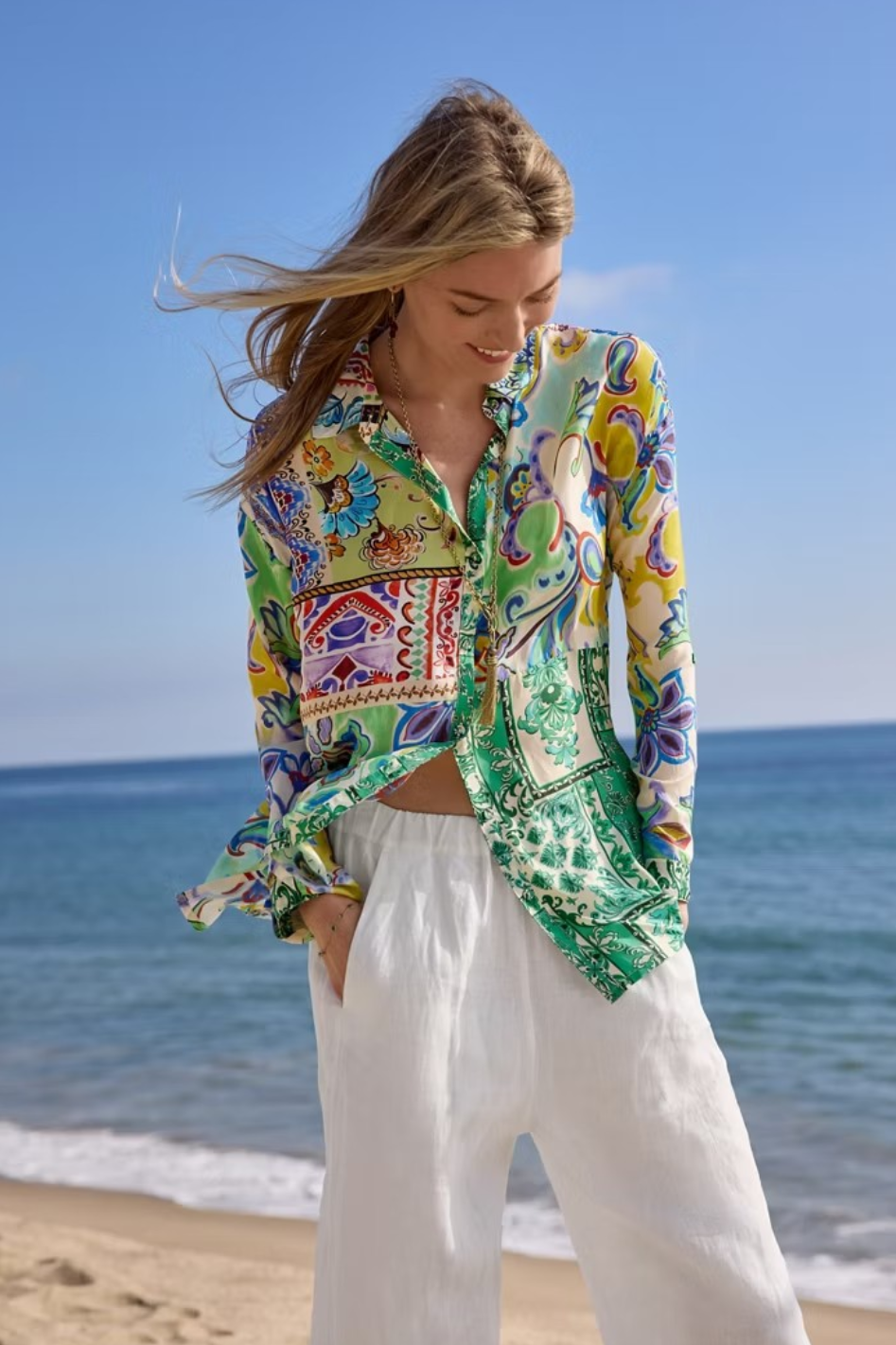 Johnny Was The Audrey Tunic in Ameria Patchwork