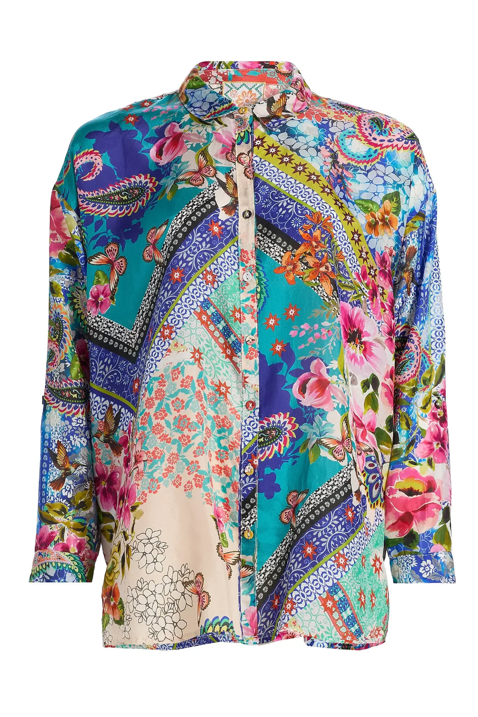 Johnny Was Audrey Oversized Blouse in Evie 
