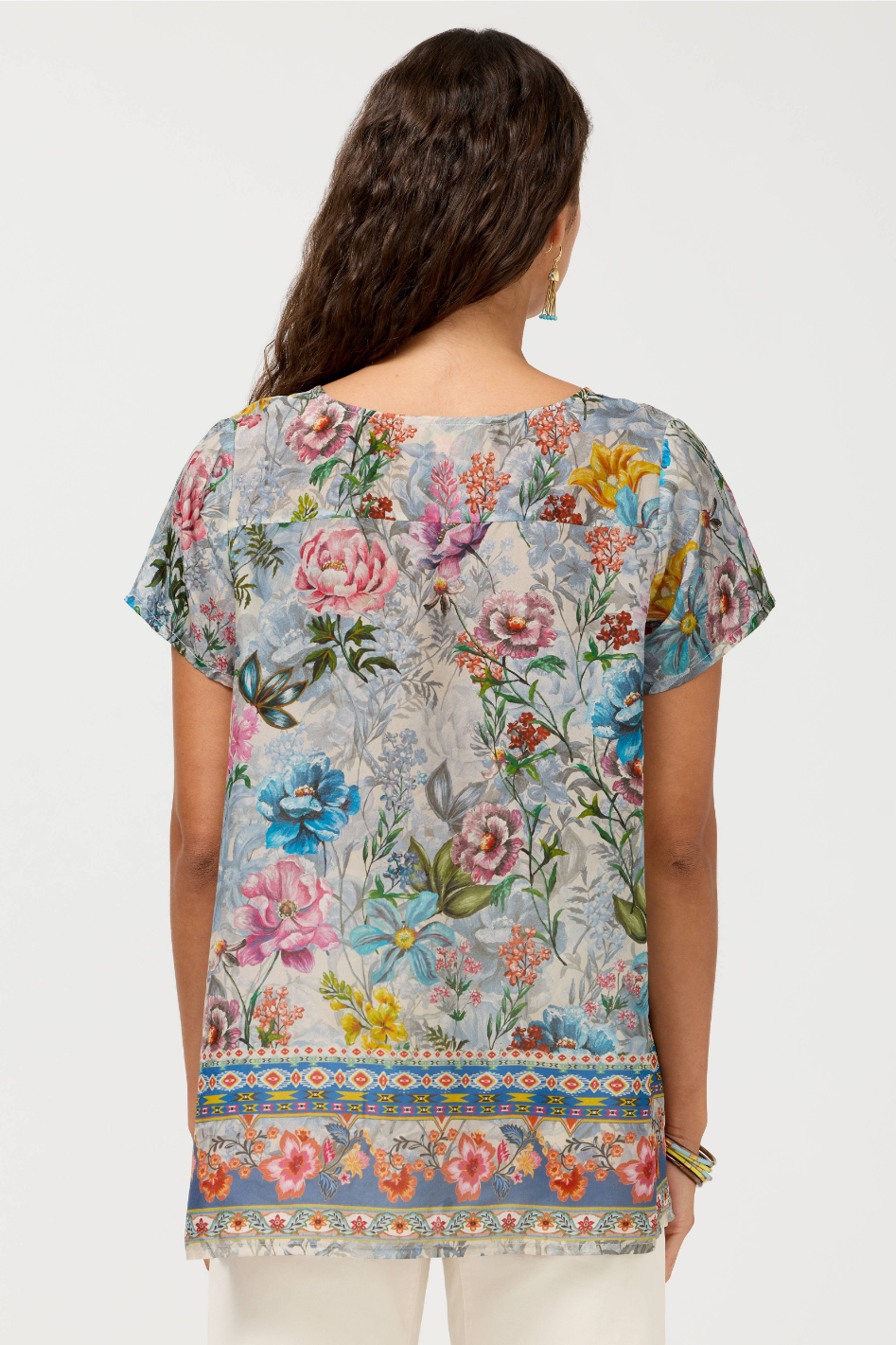 Johnny Was Artemisa Silk Blouse 