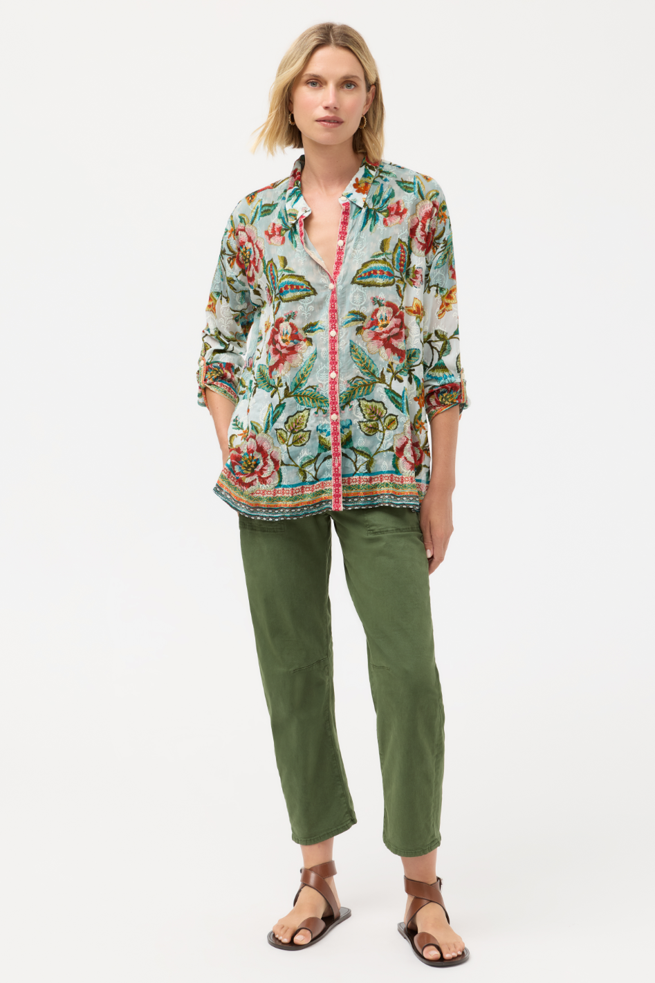 Johnny Was The Audrey Button Up Shirt | Gillian | C19225-E