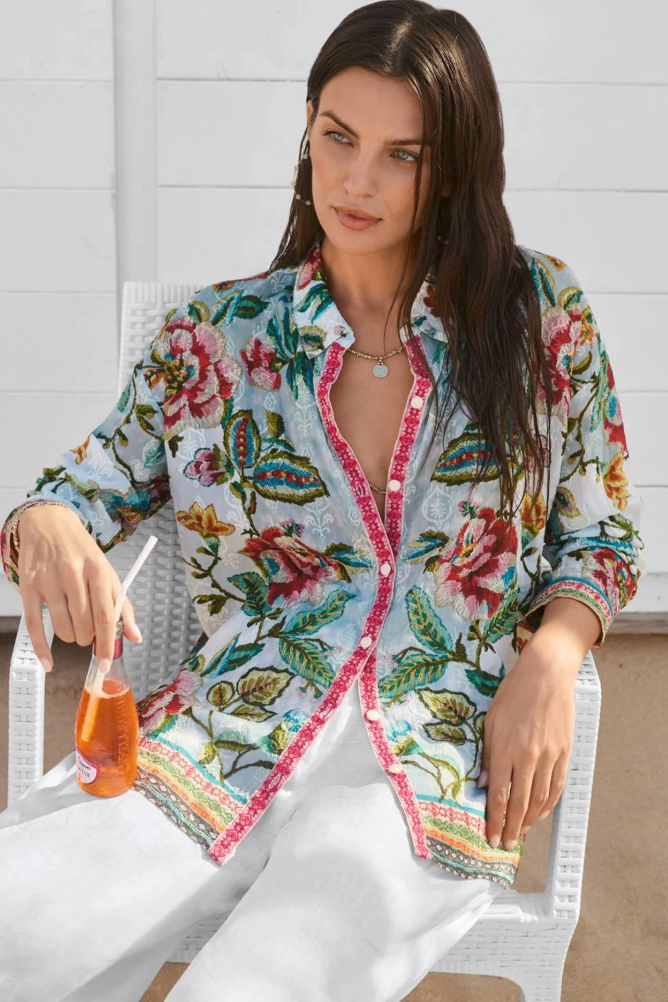 Johnny Was The Audrey Button Up Shirt | Gillian | C19225-E