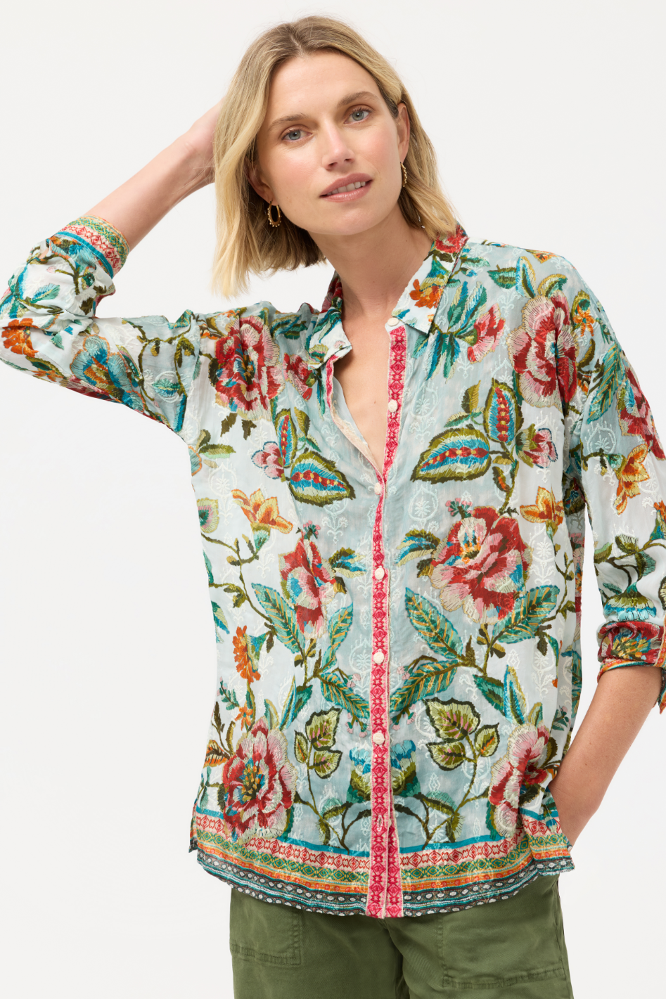 Johnny Was The Audrey Button Up Shirt | Gillian | C19225-E